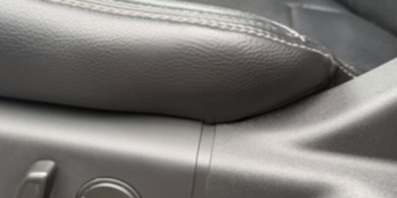After: seat bolster repaired seamlessly
